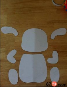 亲子手工可爱动物剪贴制作图解教程